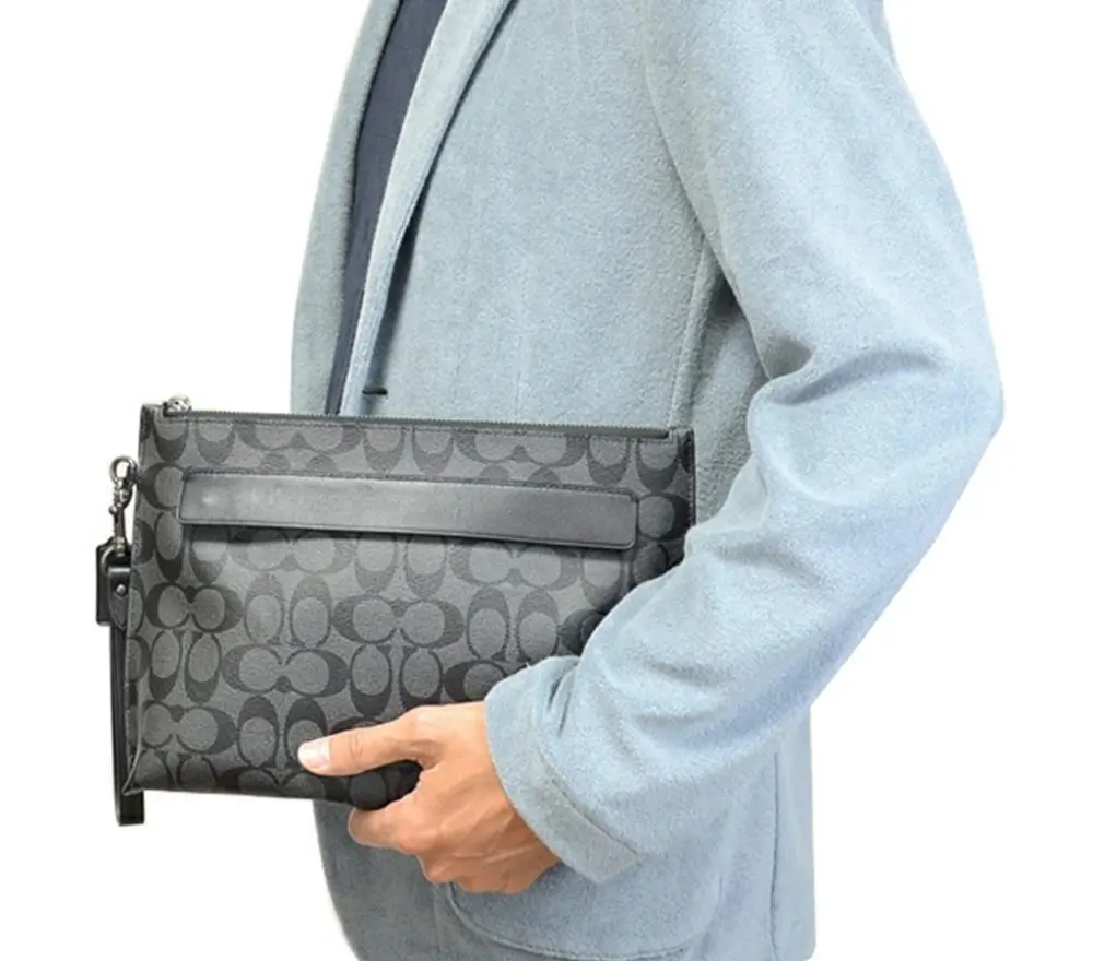 Túi Coach Pouch 30 Classic 'Denim Blue' F29508-QBDEN - Ảnh 3