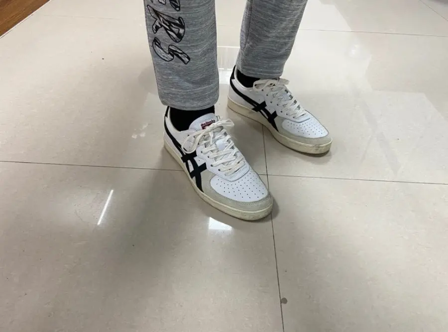 Giày Onitsuka Tiger GSM ‘White Black’ D5K2Y-0190 - Ảnh 3