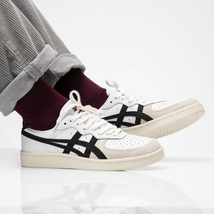 Giày Onitsuka Tiger GSM ‘White Black’ D5K2Y-0190 - Ảnh 4
