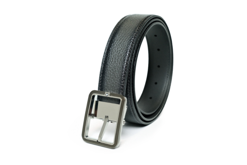 Thắt lưng Montblanc Rectangular Frame & Palladium 'Grey' 131191 - Ảnh 3