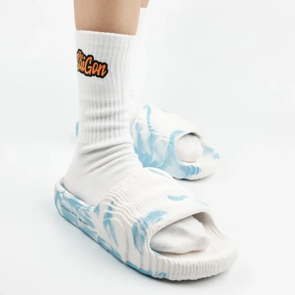 Dép Adidas Adilette 22 Slides ‘Clear Blue White’ ID7807 - Ảnh 2