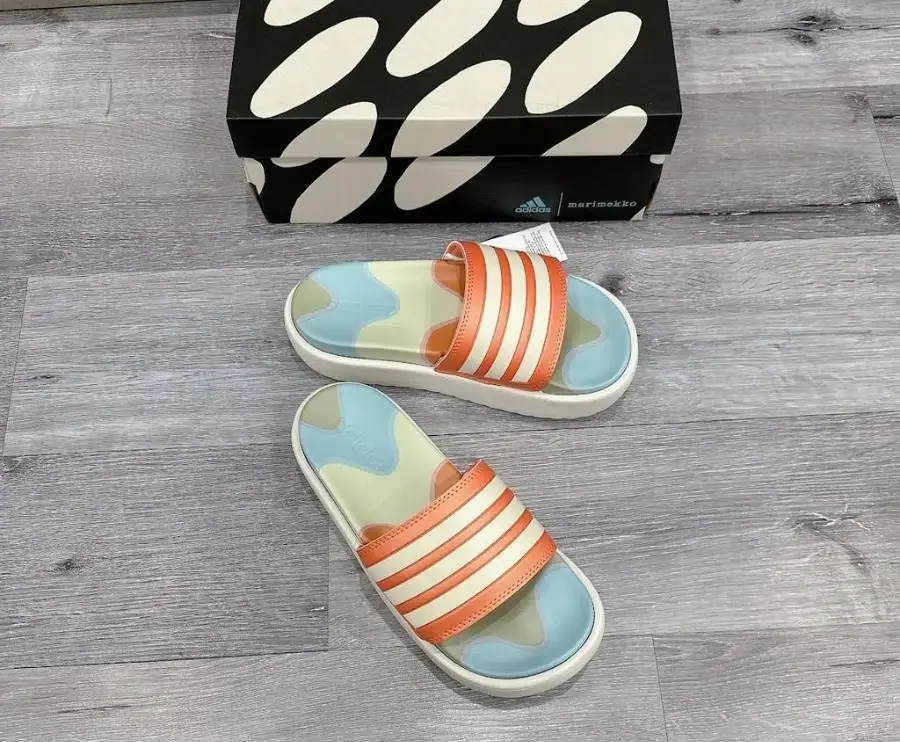 Dép Adidas x Marimekko Aqualette Ocean Clogs 'Lokki' HP6730 - Ảnh 3