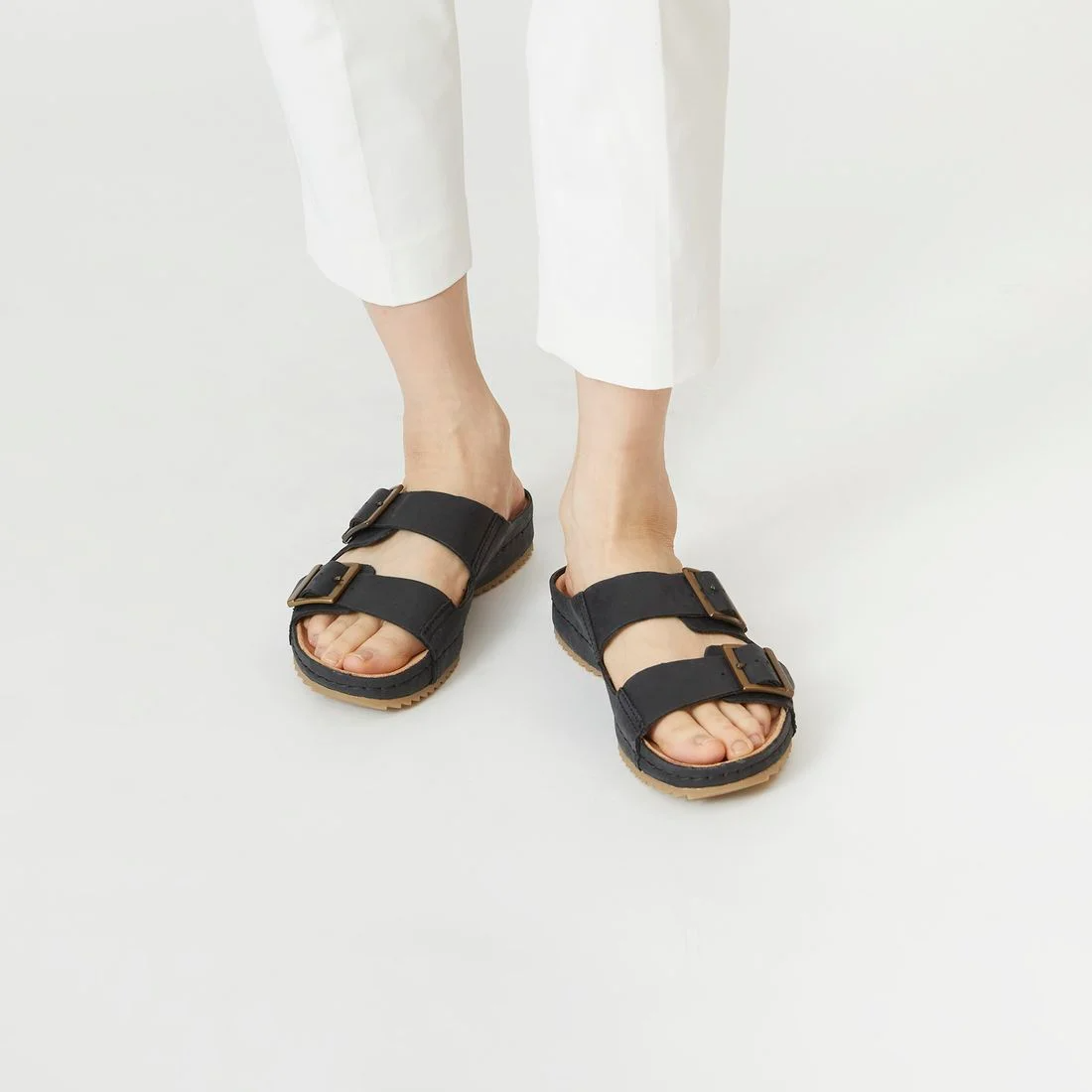 Dép Clarks Klapki Brookleigh Sun ‘Black’ 261650574 - Ảnh 4