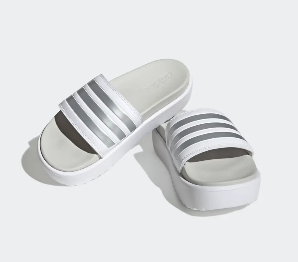 Alternative view of Dép Adidas Platform Adilette 'Zero Metalic' IE9703