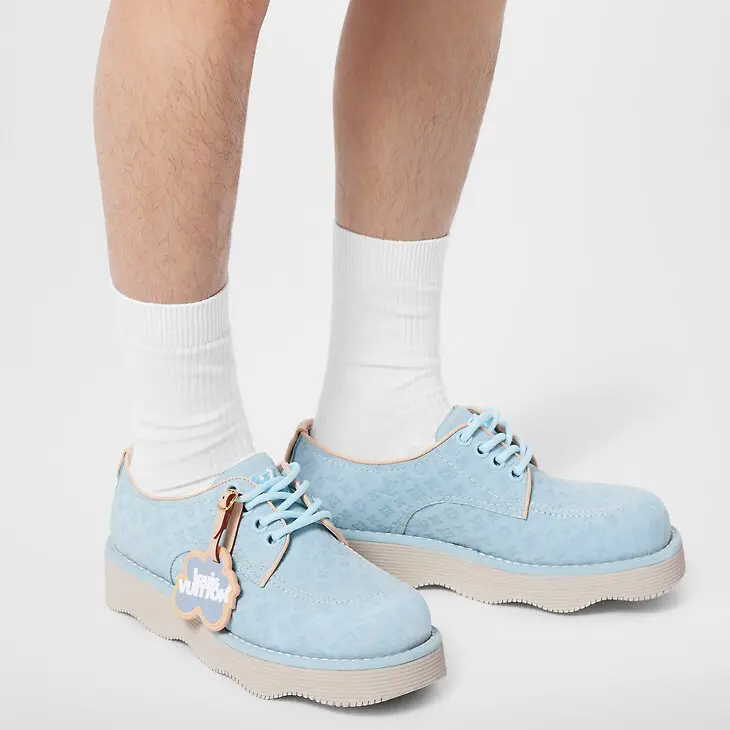 Giày Louis Vuitton By Tyler Waves Derby ‘Blue’ 1ACWEA - Ảnh 3