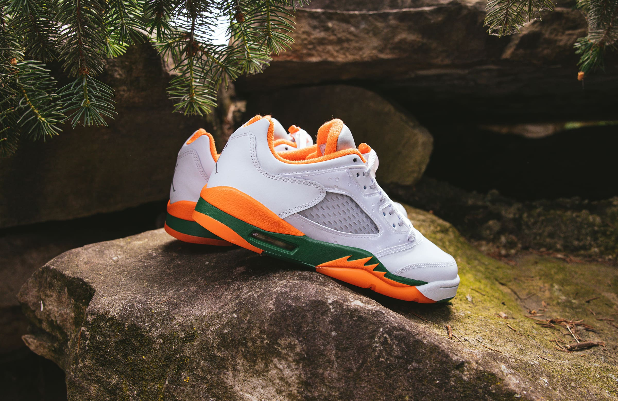 Giày Nike Air Jordan 5 GS Miami Hurricanes FQ1293-018 - Ảnh 2