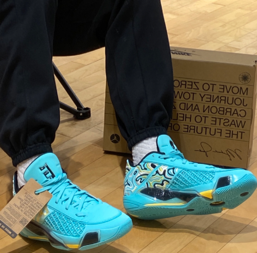 Giày Nike Air Jordan 38 Low x Guo Ailun ‘Turquoise’ FZ3223-300 - Ảnh 5