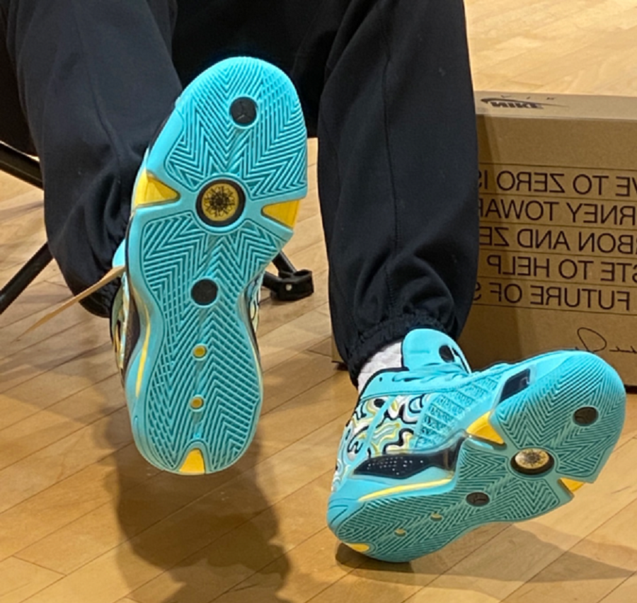 Giày Nike Air Jordan 38 Low x Guo Ailun ‘Turquoise’ FZ3223-300 - Ảnh 4