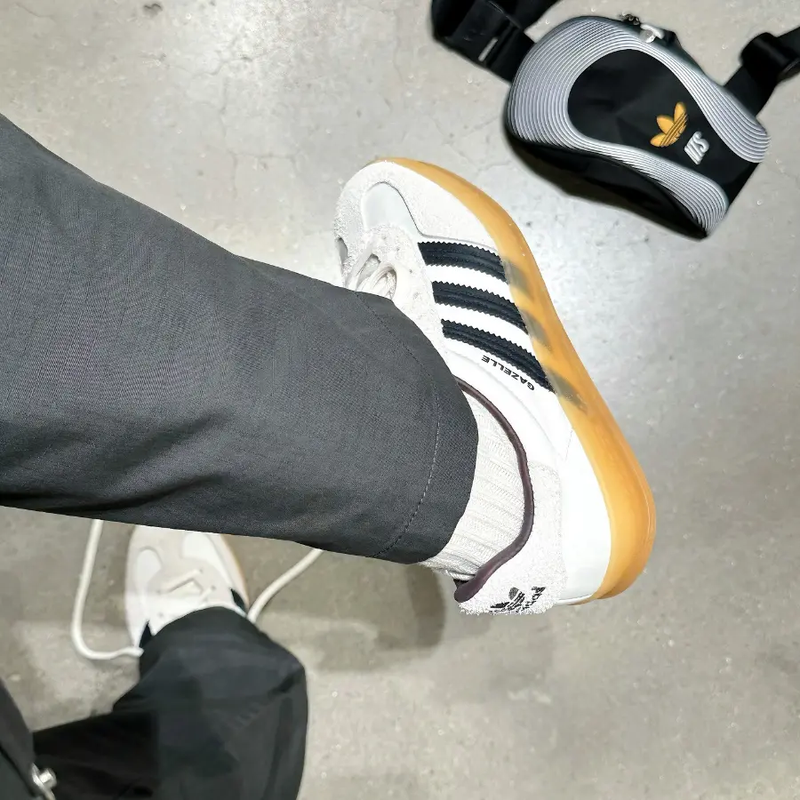 Giày Adidas Hikari Shibata x Gazelle Indoor ‘White Grey’ IH9985 - Ảnh 5