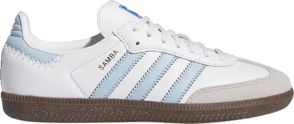Giày Adidas Samba OG J ‘White Clear Sky’ JI2009