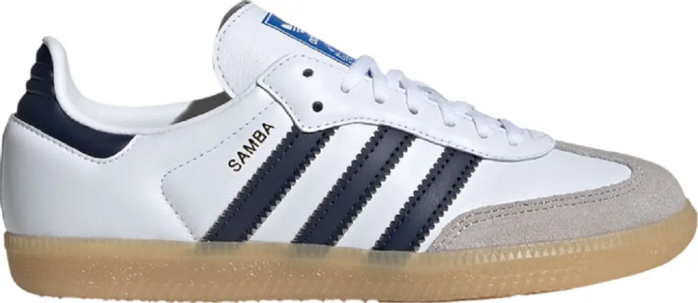 Giày Adidas Samba OG J ‘White Collegiate Navy Gum’ JI4464