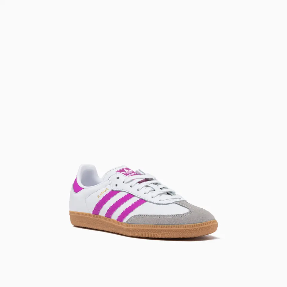 Giày Adidas Samba OG J ‘White Purple Burst Gum’ IH2873 - Ảnh 5