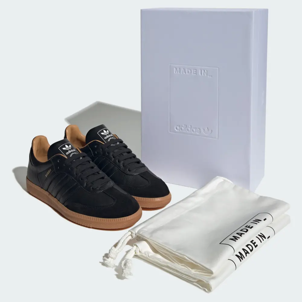 Alternative view of Giày Adidas Samba OG Made in Italy ‘Black Gum’ ID2864
