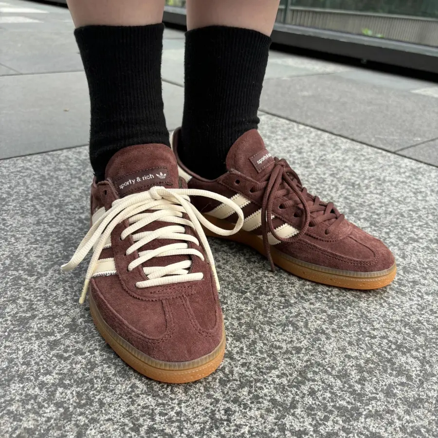 Giày Adidas Handball Spezial x Sporty & Rich ‘Auburn’ IH2612 - Ảnh 4