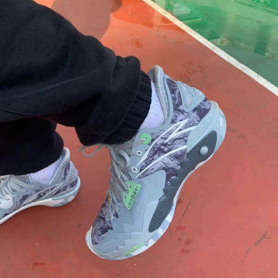 Alternative view of Giày Anta Shock Wave 5 ‘Grey’ 112341106-1