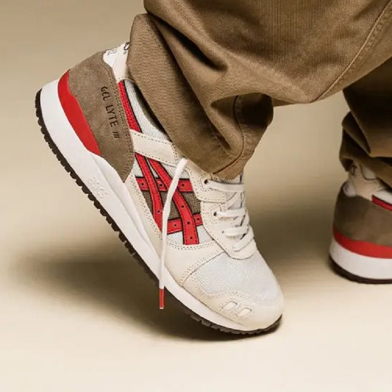 Giày Asics Gel Lyte 3 OG ‘Smoke Grey Red Alert’ 1201A832-020 - Ảnh 2