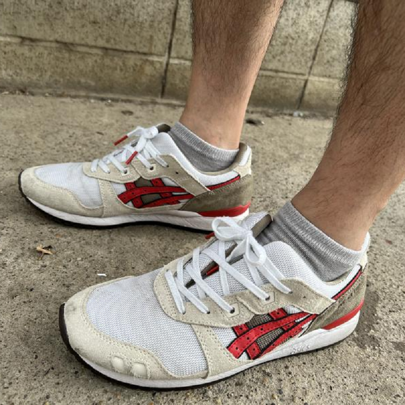 Giày Asics Gel Lyte 3 OG ‘Smoke Grey Red Alert’ 1201A832-020 - Ảnh 3
