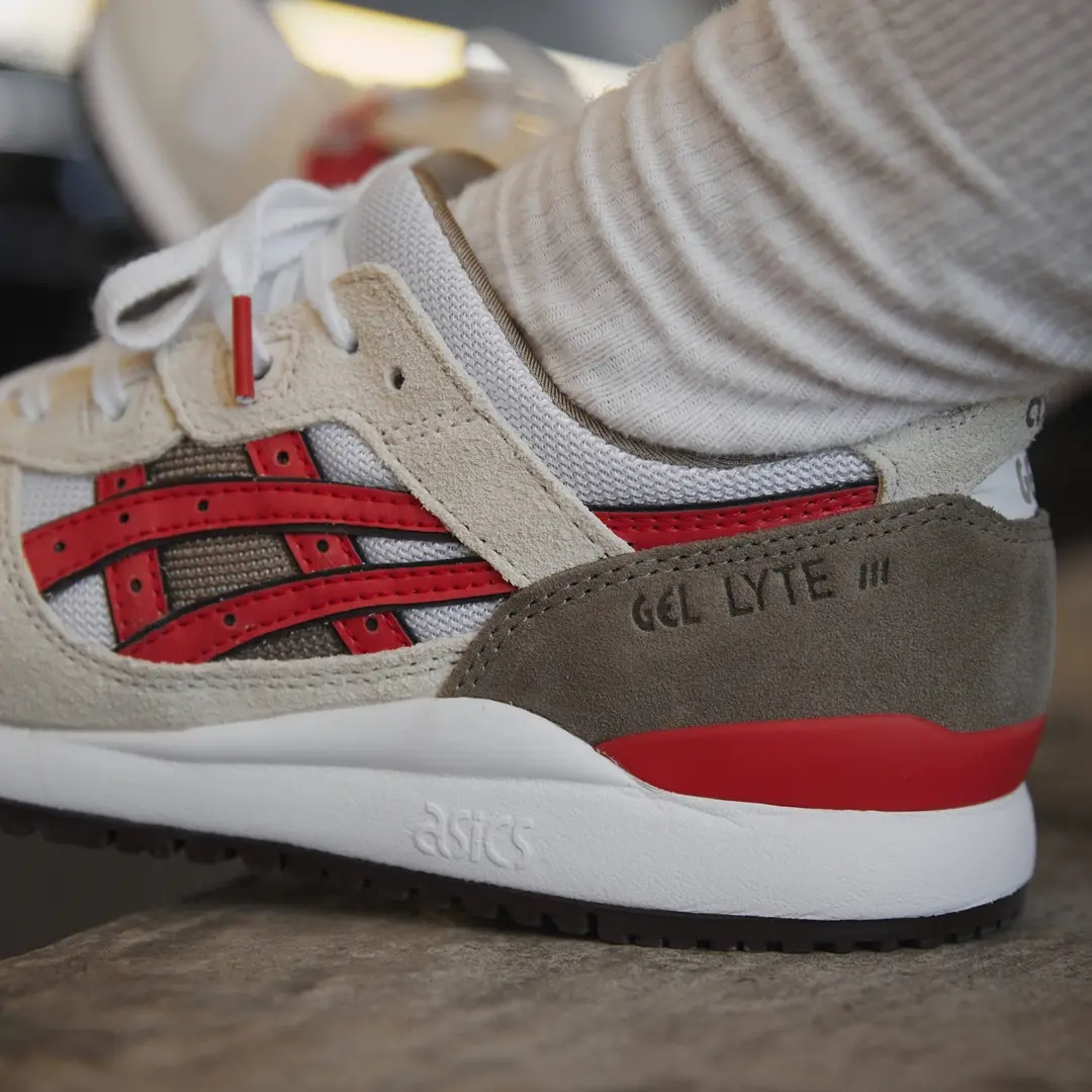 Giày Asics Gel Lyte 3 OG ‘Smoke Grey Red Alert’ 1201A832-020 - Ảnh 4