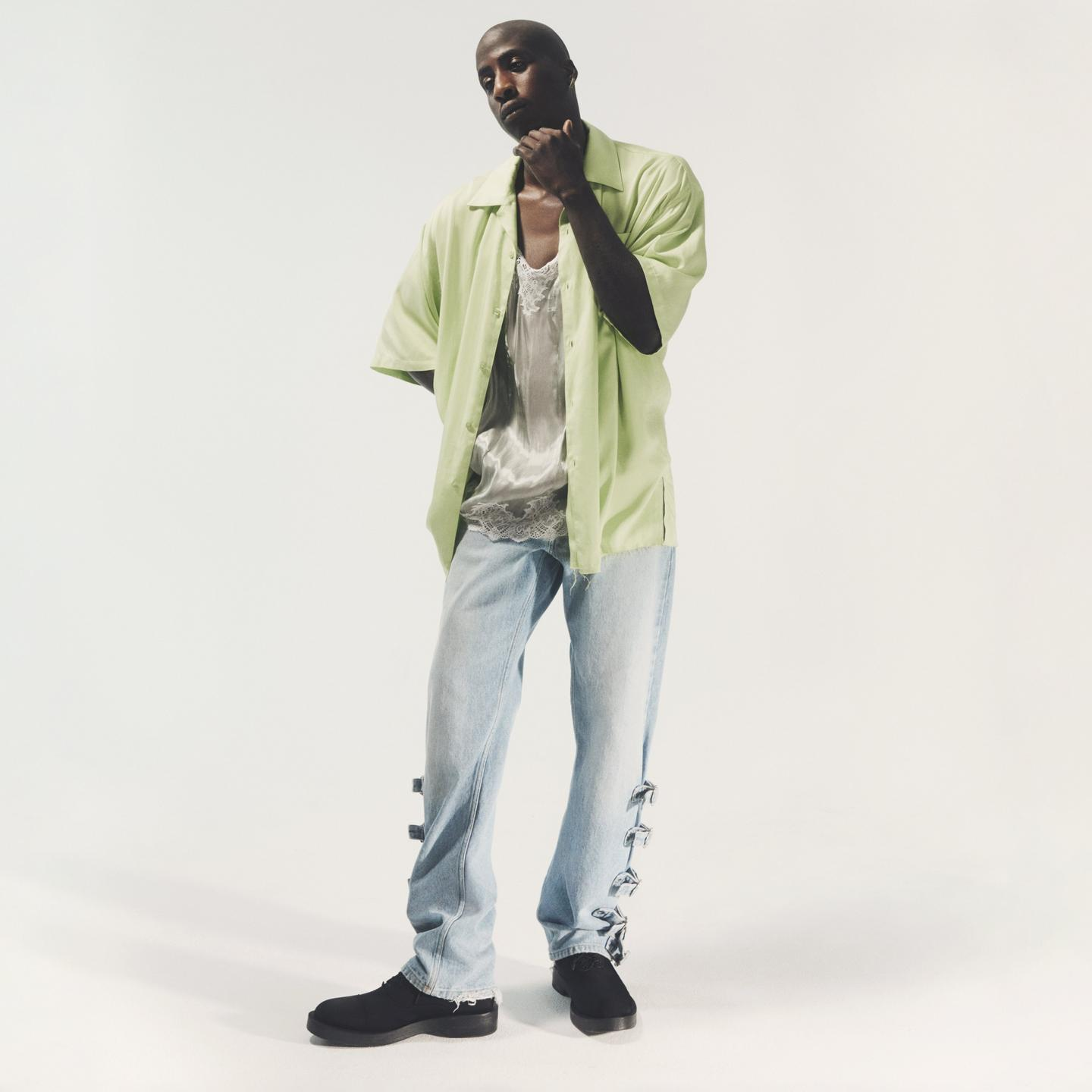 Giày Clarks Martine Rose Oxford 2 ‘Black’ 26178355 - Ảnh 3