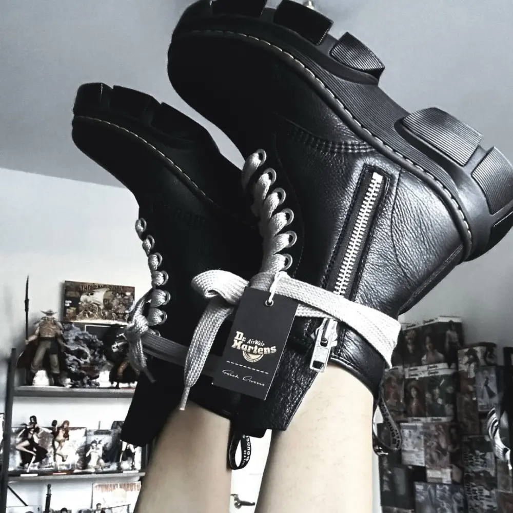 Giày Dr.Martens 1460 x Rick Owens Leather DMXL ‘Black’ 31755001 - Ảnh 6