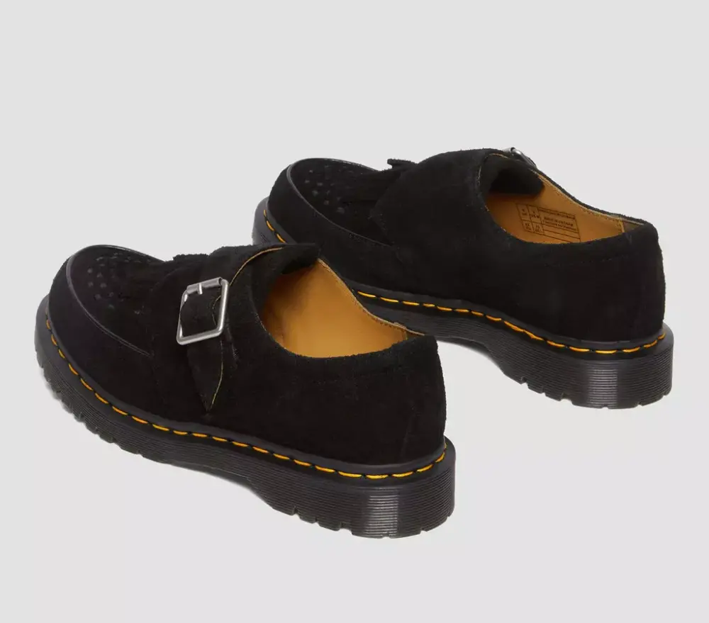 Giày Dr.Martens Ramsey Suede Kiltie Buckle ‘Black’ 31501001 - Ảnh 4