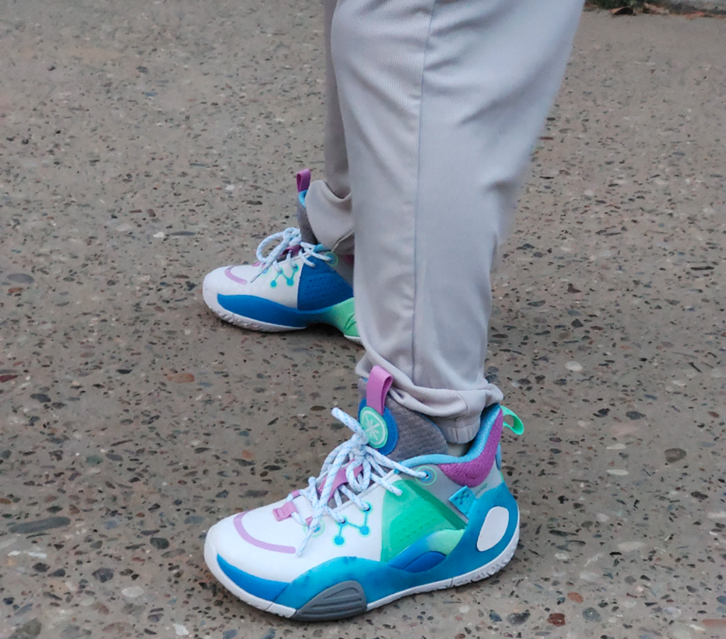 Giày Li Ning Wade All City 9 V1 ‘White French Blue’ YKBR076-15 - Ảnh 3