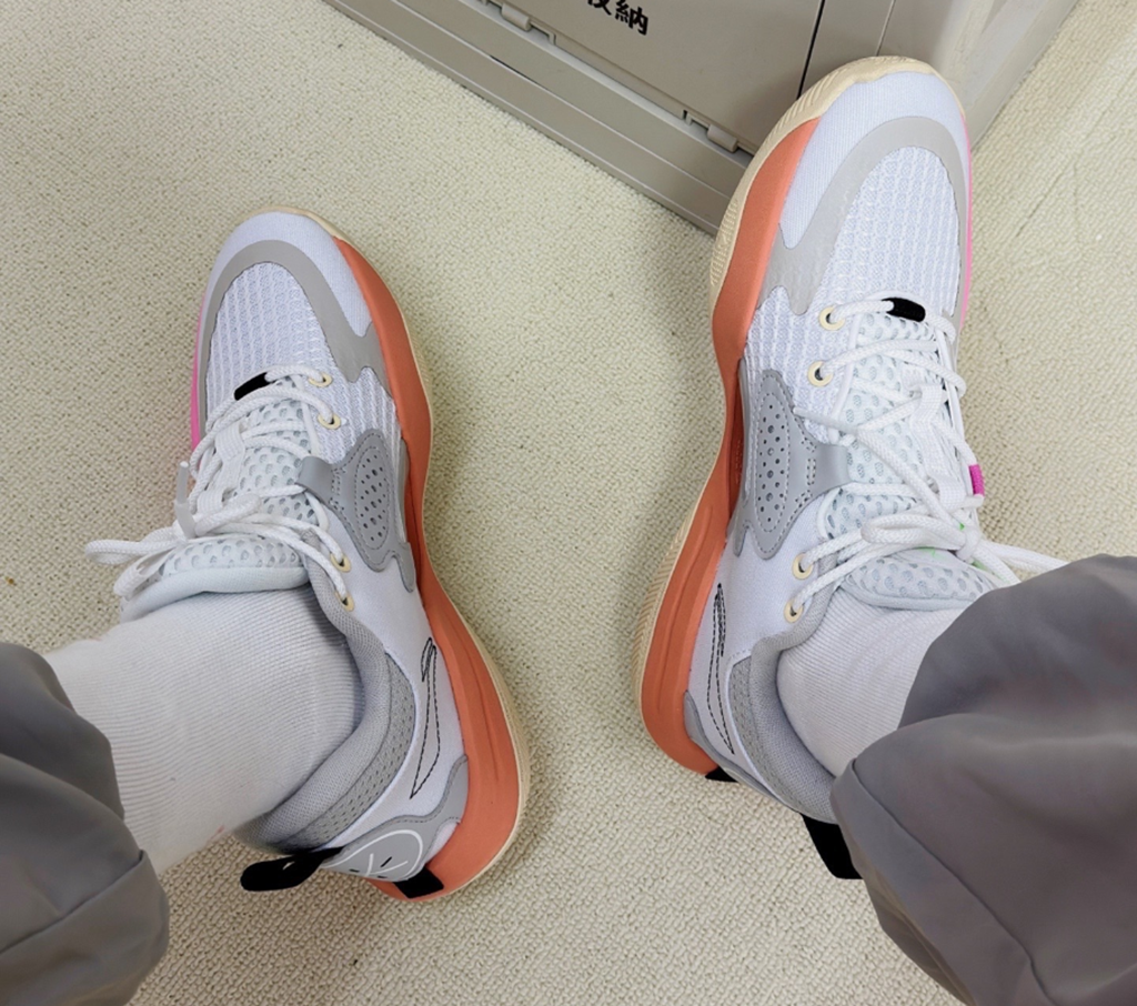 Giày Li Ning Wade All Day 7 ‘White Smoke Grey Pink’ ABPT007-6 - Ảnh 3