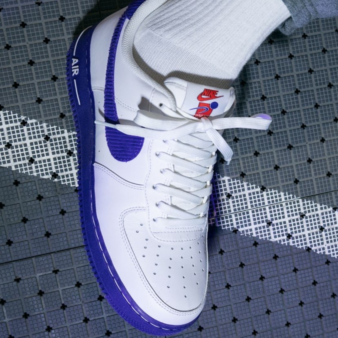 Giày Nike Air Force 1 ’07 LV8 EMB ‘White Court Purple’ DB0264-100 - Ảnh 5