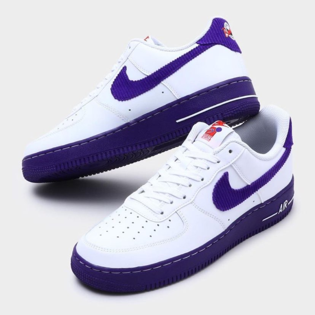Giày Nike Air Force 1 ’07 LV8 EMB ‘White Court Purple’ DB0264-100 - Ảnh 4