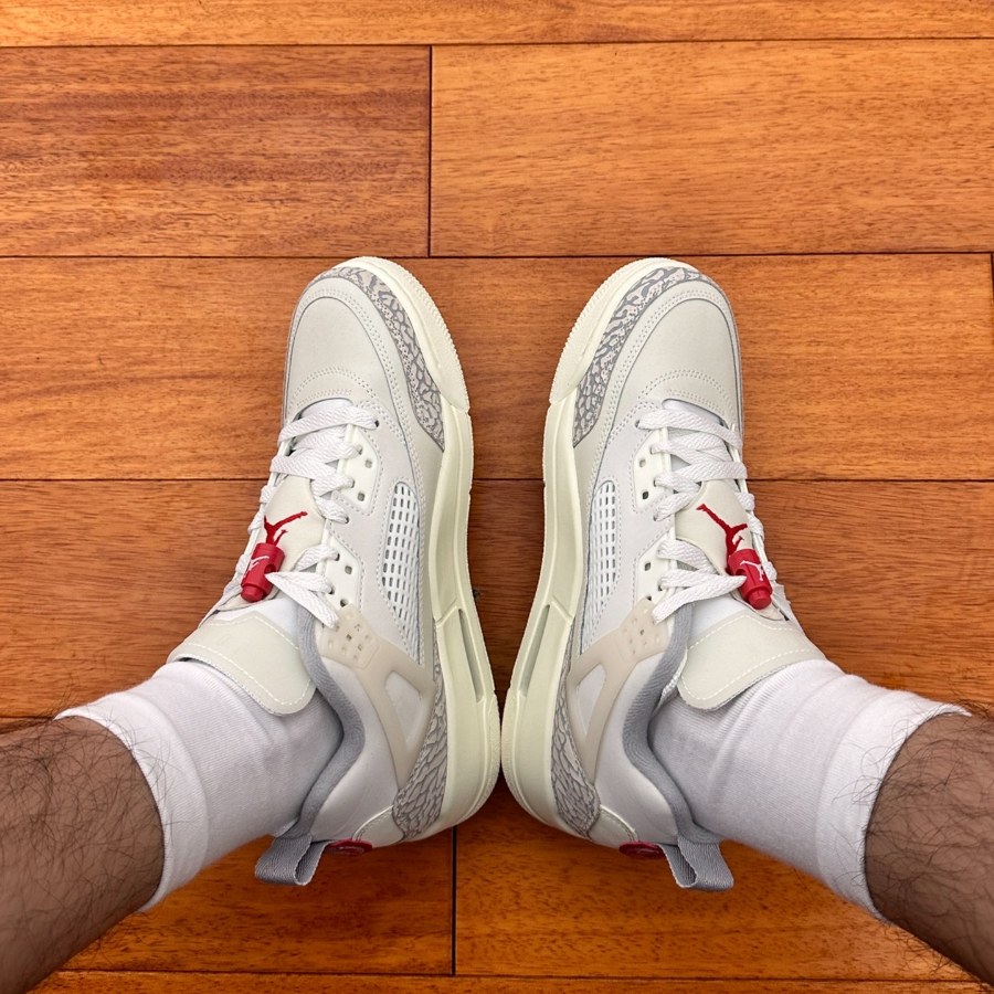 Giày Nike Air Jordan Spizike Low GS ‘Coconut Milk’ FQ3950-100 - Ảnh 3