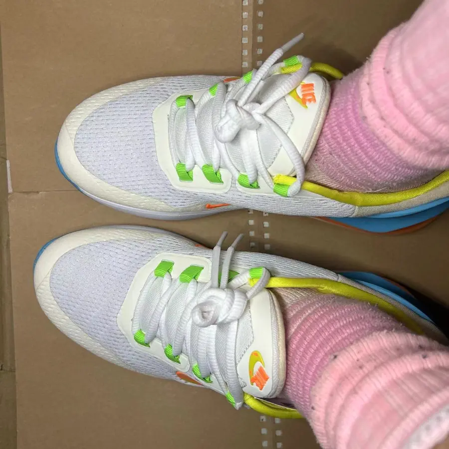 Giày Nike Air Max 270 GO ‘White Blue Orange’ FN9926‑181 - Ảnh 4