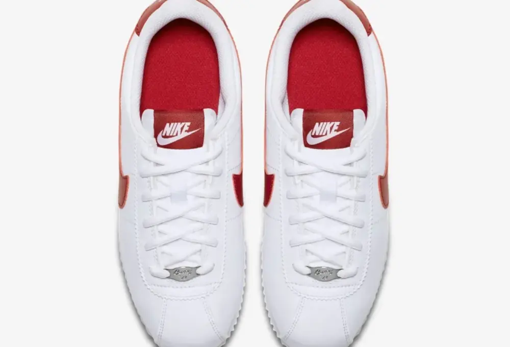 Giày Nike Cortez Basic SL GS ‘White Gym Red’ 904764-101 - Ảnh 4
