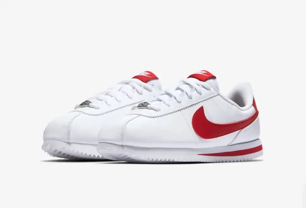 Giày Nike Cortez Basic SL GS ‘White Gym Red’ 904764-101 - Ảnh 3