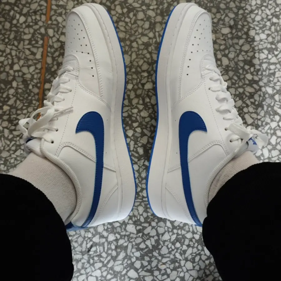 Giày Nike Court Vision Low ‘White Royal Blue’ FZ0624-100 - Ảnh 5