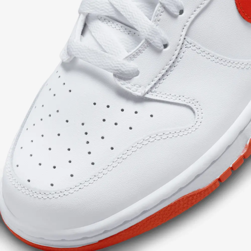 Giày Nike Dunk Hi Retro ‘White Picante Red’ DV0828-100 - Ảnh 4