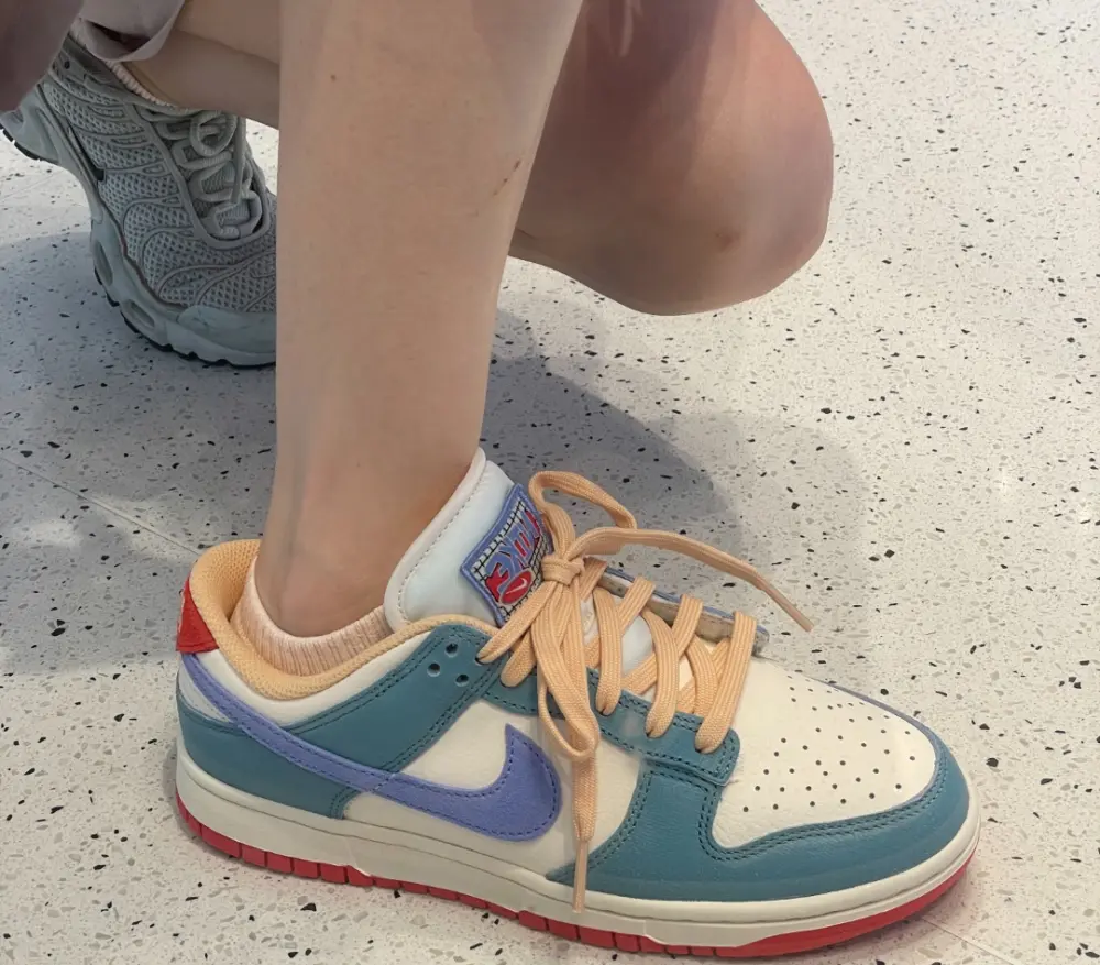 Giày Nike Dunk Low Premium ‘Denim Turquoise’ HJ9112-110 - Ảnh 3