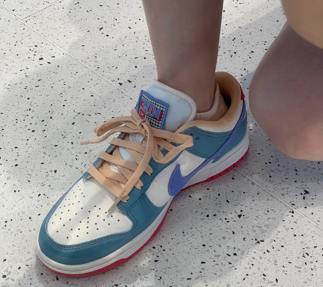 Giày Nike Dunk Low Premium ‘Denim Turquoise’ HJ9112-110 - Ảnh 4