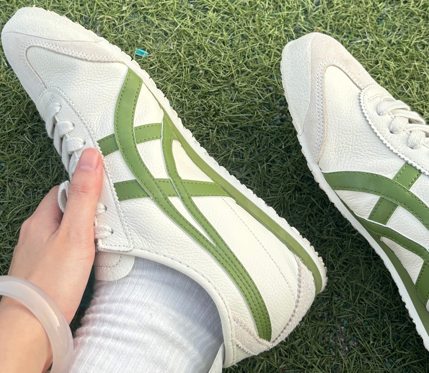 Giày Onitsuka Tiger Mexico 66 ‘Cream Green’ 1183B771-111 - Ảnh 5