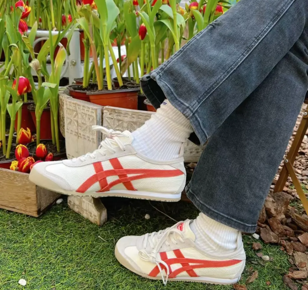 Giày Onitsuka Tiger Mexico 66 Vin ‘Beige Red’ 1183B391-101 - Ảnh 4