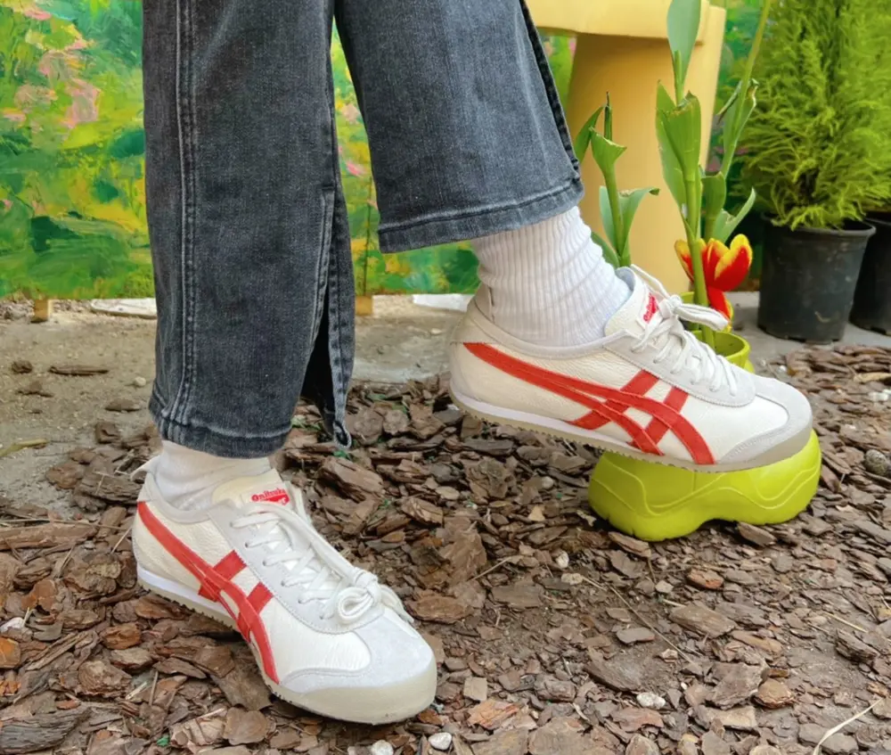 Giày Onitsuka Tiger Mexico 66 Vin ‘Beige Red’ 1183B391-101 - Ảnh 3