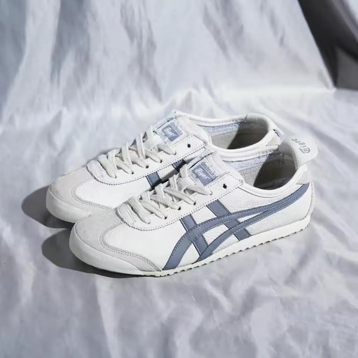 Giày Onitsuka Tiger Mexico 66 ‘White Light Grey’ 1183B771-201 - Ảnh 5