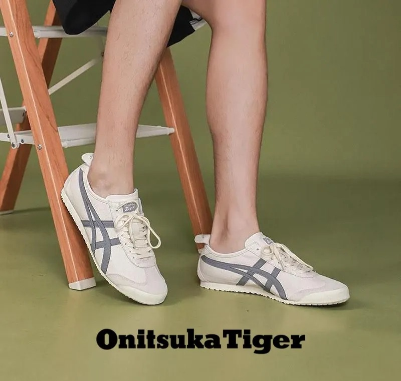 Giày Onitsuka Tiger Mexico 66 ‘White Light Grey’ 1183B771-201 - Ảnh 4