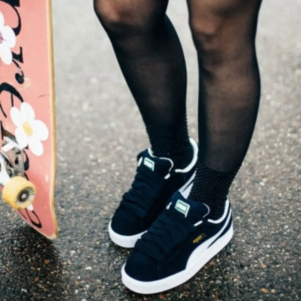 Giày Puma Suede XL 'Black White' 395205-02 - Ảnh 7