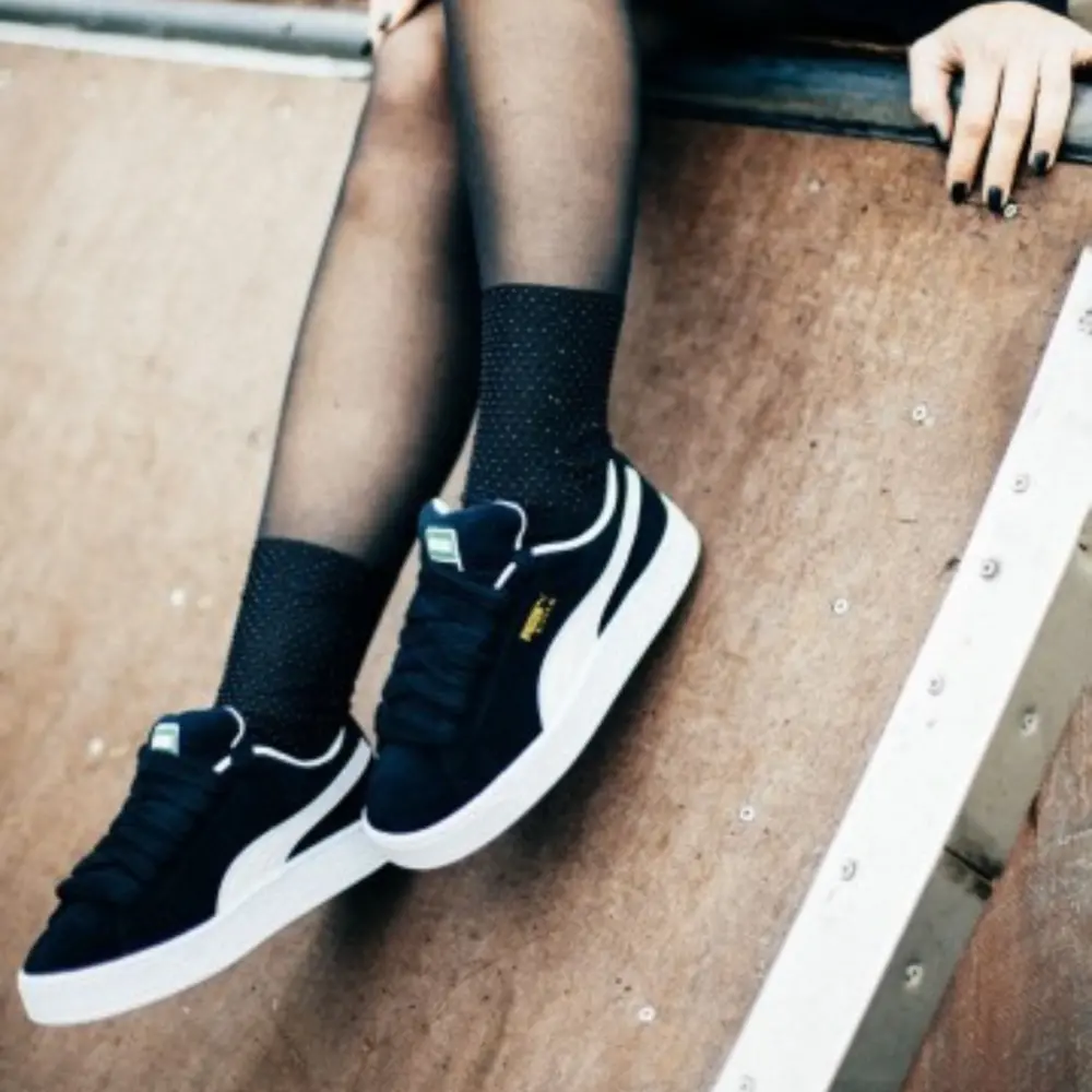 Giày Puma Suede XL 'Black White' 395205-02 - Ảnh 6