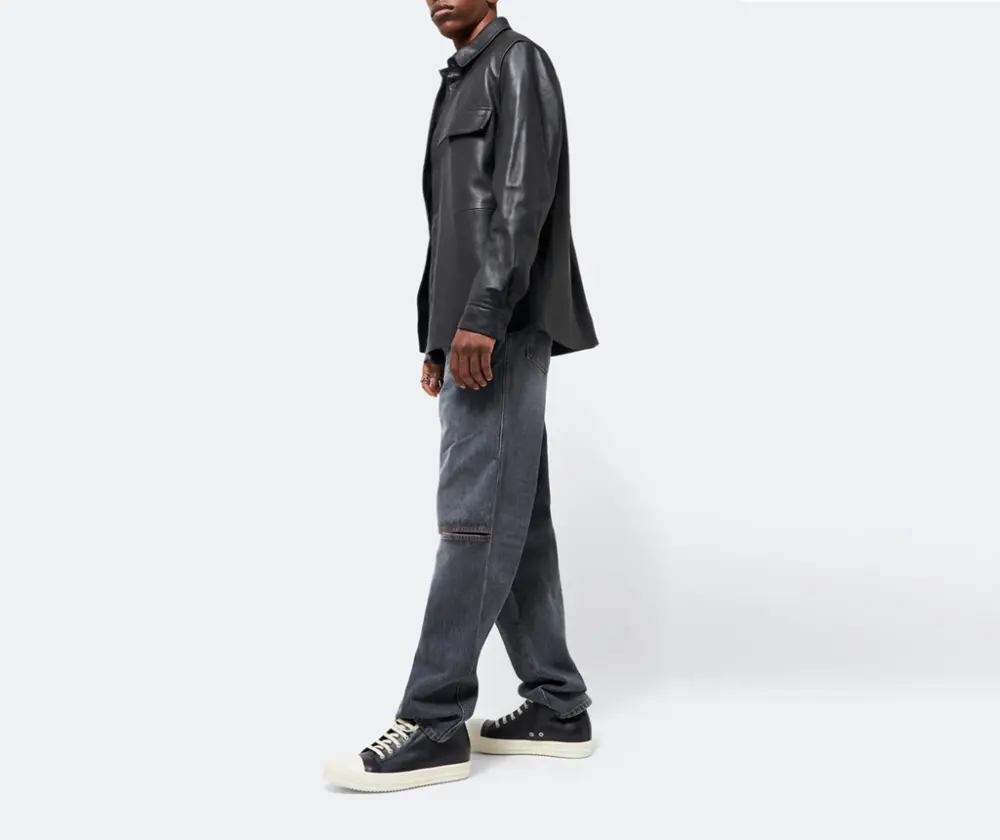 Alternative view of Giày Rick Owens Edfu Low ‘Black’ RU01C4891LPO-911