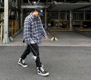 Alternative view of Giày Rick Owens Geobasket ‘Black White’ RU20F3894LPO-911