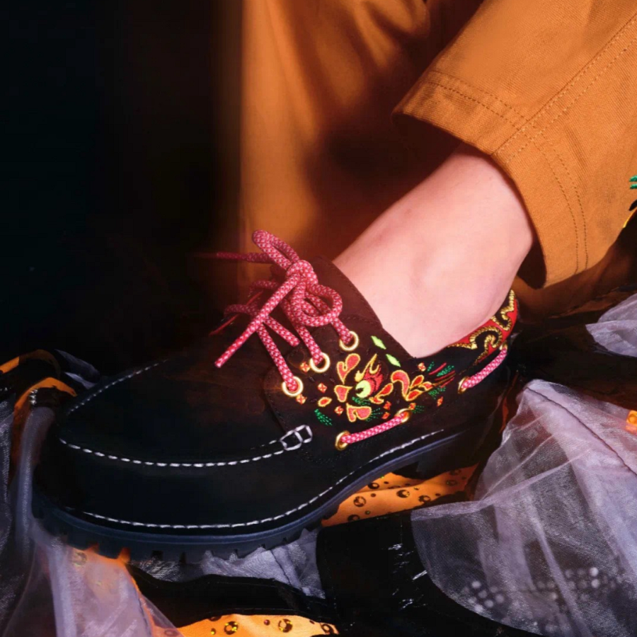 Giày Timberland 3-Holes Boot Shoes x Clot ‘Black’ A5Z6UW - Ảnh 4