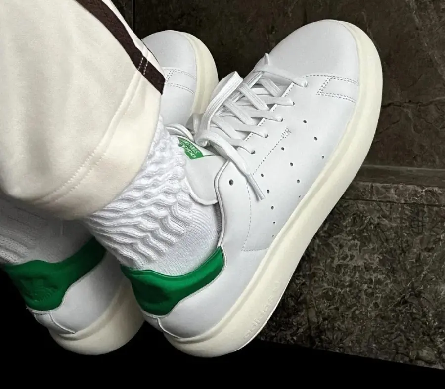 Giày Adidas Originals Stan Smith PF W 'White Green' ID2786 - Ảnh 5