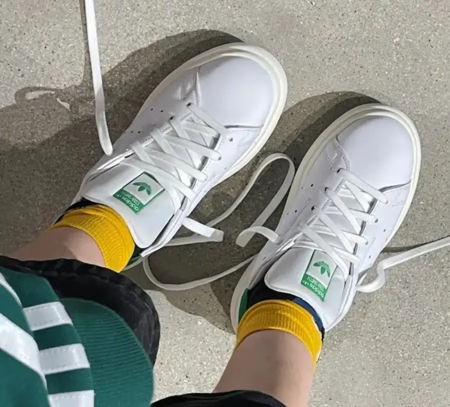 Giày Adidas Originals Stan Smith PF W 'White Green' ID2786 - Ảnh 4