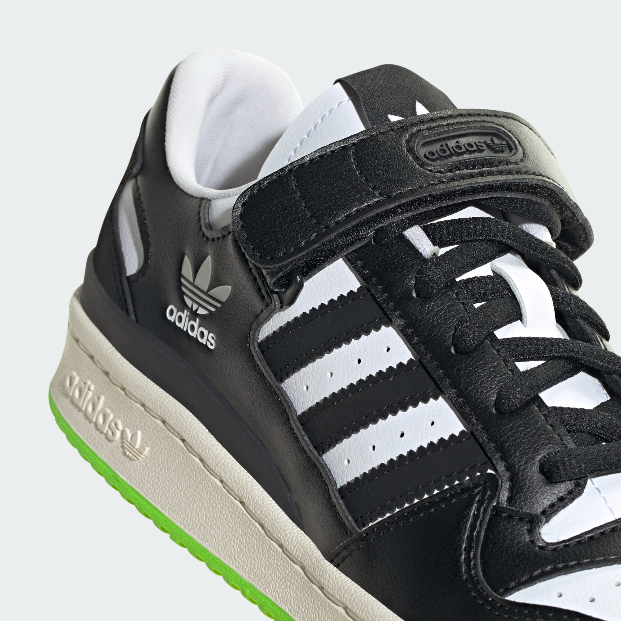 Giày Adidas Forum Low ‘Black Neon Green’ HQ4425 - Ảnh 3